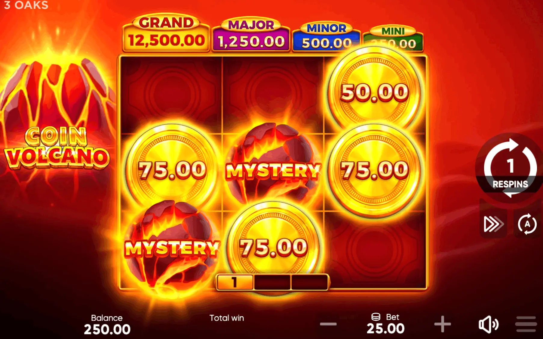 Coin Volcano Erupts with Bonus Multipliers